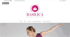 Desktop Screenshot of basilicadancewear.com