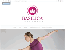Tablet Screenshot of basilicadancewear.com